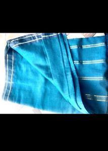 Blue Cotton Saree
