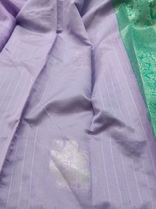 New Lavender And Green Saree