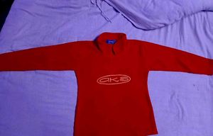 Red Fleece Pullover