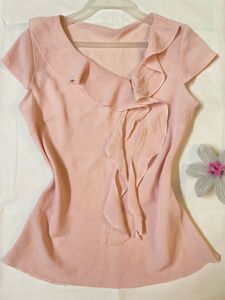 Pink Ruffle Top