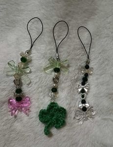 Cute Beaded Phone Charms - Set of 3