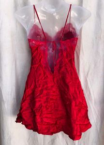 3151. Red Lace Trim Cami Top