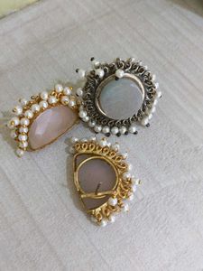 Pearl Stone Earrings