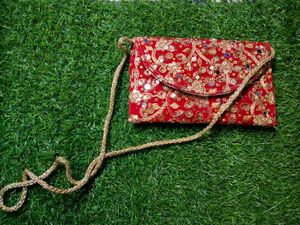 Embroidered Clutch Bag