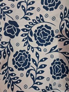 White And Blue Floral Kurti💙