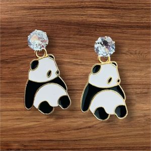 Panda Drop Earrings