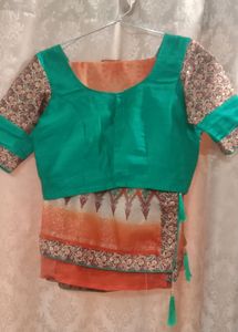 Preloved Saree With Stitched Blouse.💕