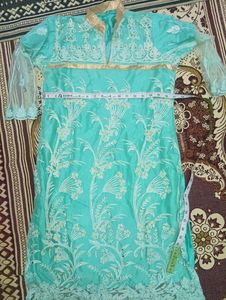 Embroidered Kurti+Salwar+Dupatta