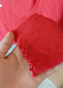 Red Long Sleeve Top