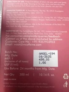 Viral mCaffeine Sweet Escape Lotion