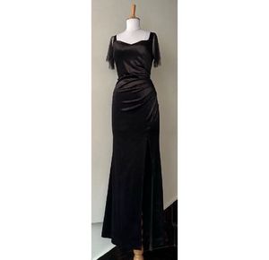 Elegant Black Long Gown