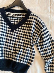 Black N white Pullover Sweater