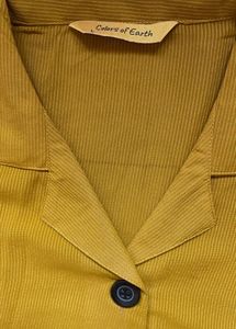 Colors of Earth Mustard Corduroy Top