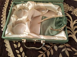 Shringar Vintage Green Velvet Box with Pouch
