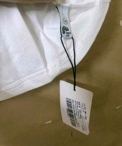 White Red Lining Top