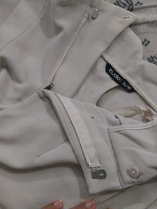 Wide Leg Off-White Pants