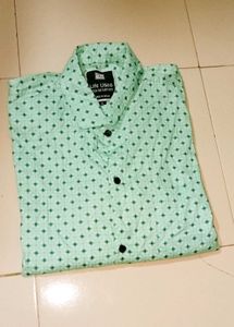 Mint Green Polka Dot Button-Down