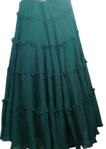 Ruffle Pattern Lehenga With Stitched Blouse