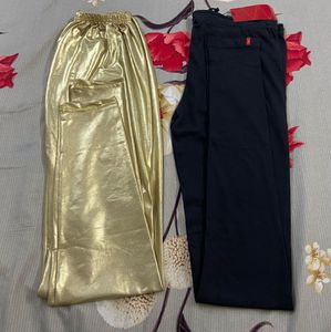 Black W Leggings