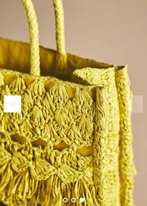 Rafia Boho Fringe Tote Bag