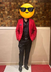 Zara Red Blazer Coat