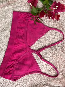 Pink Polka Dot Bralette
