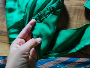 Readymade Green Blouse with Astar attached
