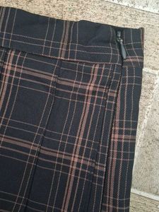 Plaid Pleated Skirt,