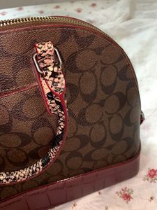 Coach 🇺🇸croc Leather Handbag