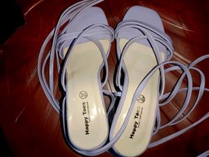 Lilac Strappy Heels - Size 36