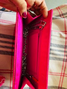 Sexy Hot Pink Clutch Party Wear