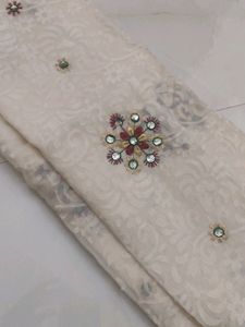 Beautiful Sequence Embroidered Heavy Saree