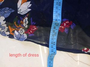 Floral Navy Blue Dress