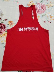 Red Big Muscles Tank Top