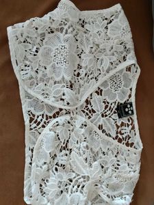 White Lace Top shrug