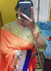 🧡 Net Georgette Saree
