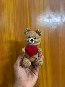 Crochet Teddy Bear with Heart
