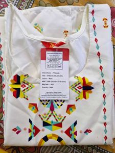 Summer White Kurta For Women