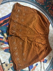 Brown Floral Tank Top