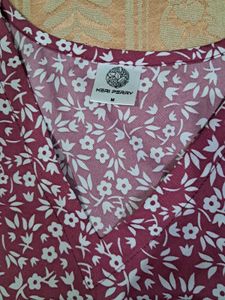 Floral Burgundy Dress