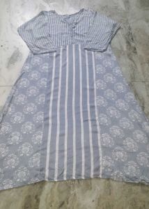 Patterned Grey Dress