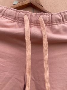 Light pink cargo joggers