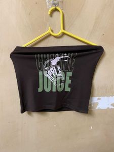 Graphic Print Tube Top
