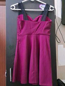 Forever 21 Maroon Skater Dress