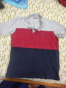 Large Color Blocked Polo T-Shirt
