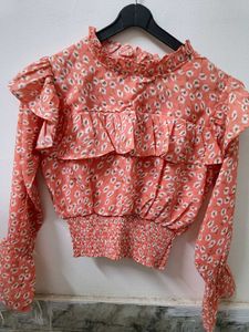 Floral Ruffle Blouse