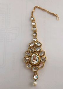 Kundan &amp; Pearls Jewellery Set For Women