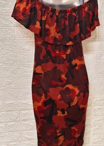 Dresses For Rs.99 Only/ Floral Orange Dress