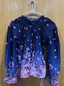 Floral Print Long Sleeve Top