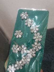 Crystal Flower Jewelry Set